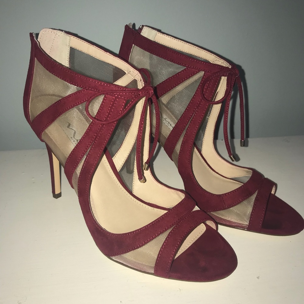 Nina Cherie Peep-Toe Heels